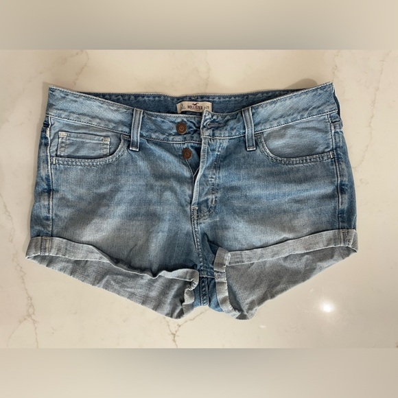 Hollister mid rise boyfriend Jean shorts-size 9 - Picture 2 of 11